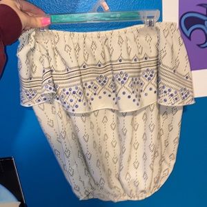 cute white tubetop !